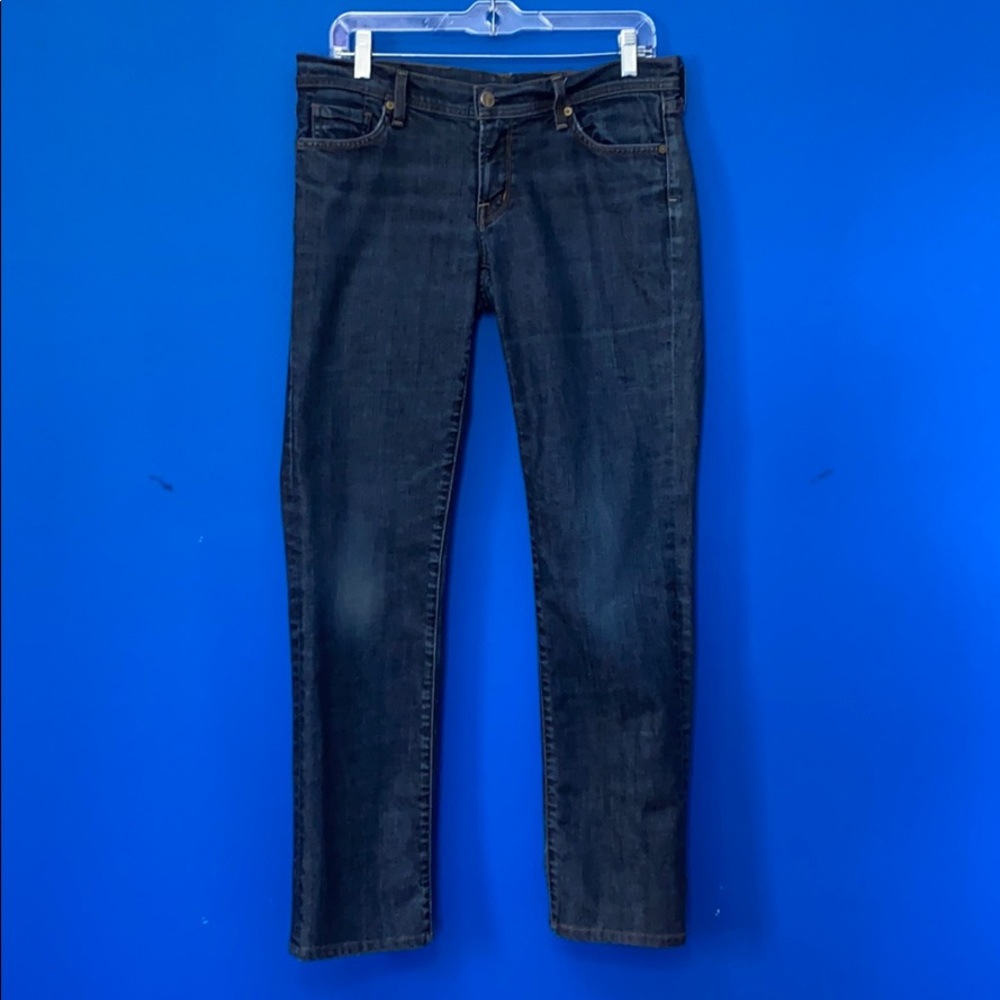 CITIZENS OF HUMANITY Ava Low Rise Strt Leg Jeans Orig Sz 31, altered smaller